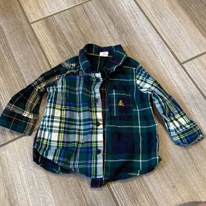 Baby GAP 6-12 month plaid button up